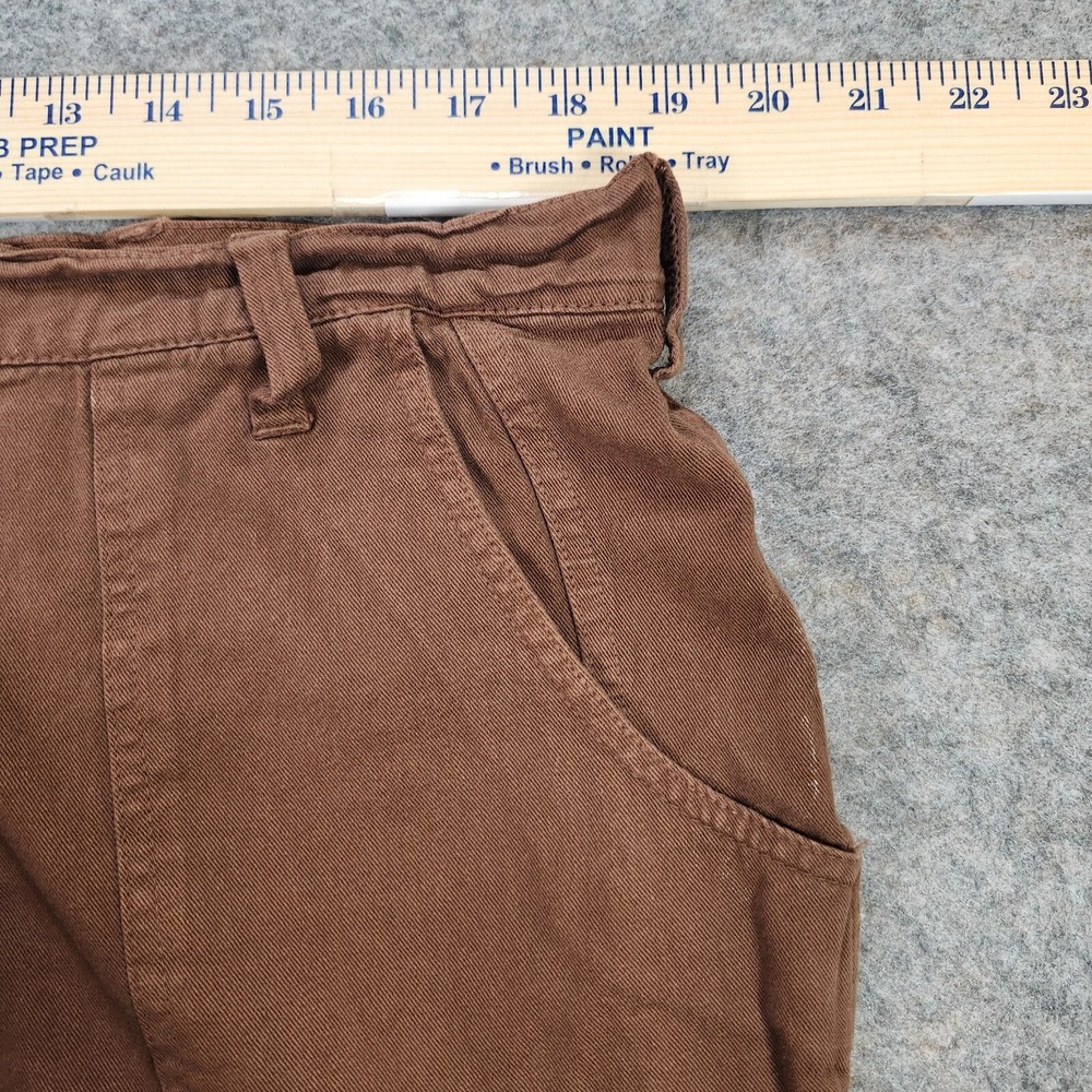 Fashion Bug Cropped Pants Capri Womens 18W Brown Baggy Wide Leg Gorpcore Hip Hop - Picture 4 of 12